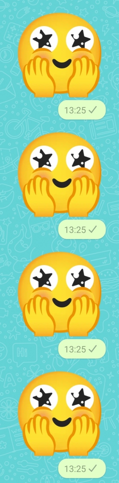 Emoji mit Sternen Augen