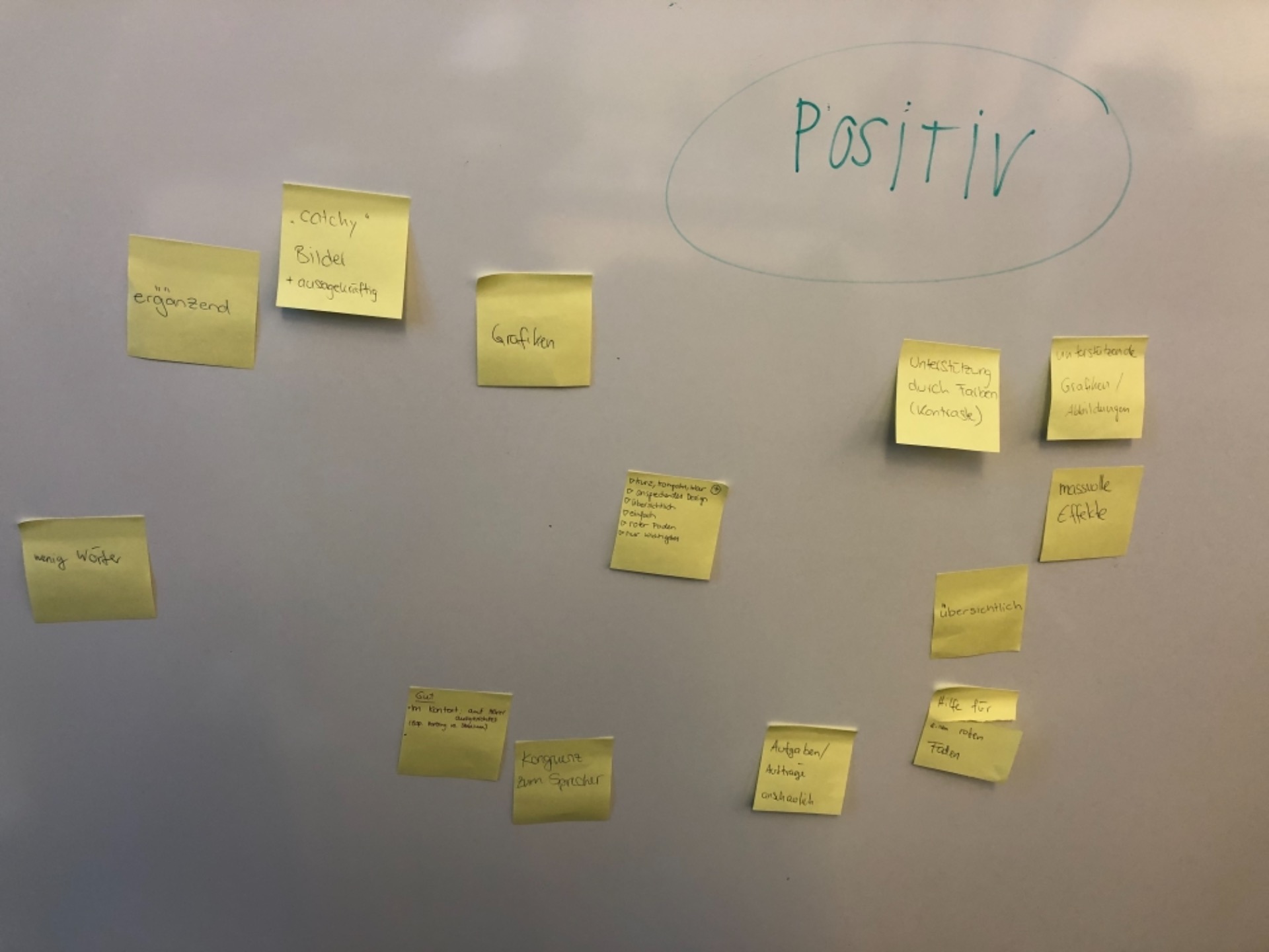 Positive Stichworte zu PPT