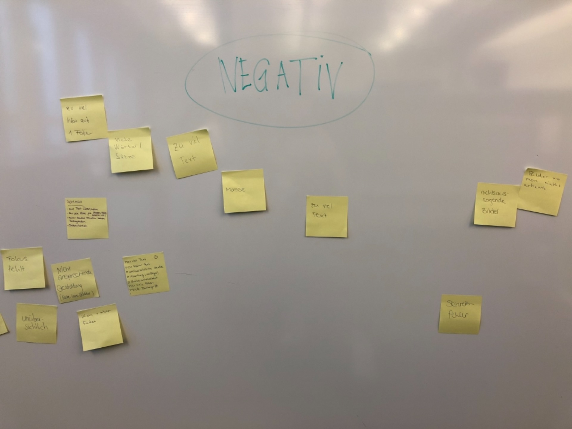 Negative Stichworte zu PPT